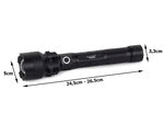 Bailong taktinis stiprus led žibintuvėlis xhp50 zoom usb