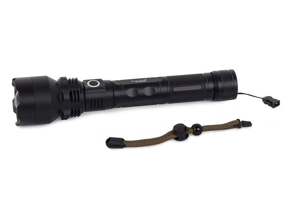 Bailong taktinis stiprus led žibintuvėlis xhp50 zoom usb