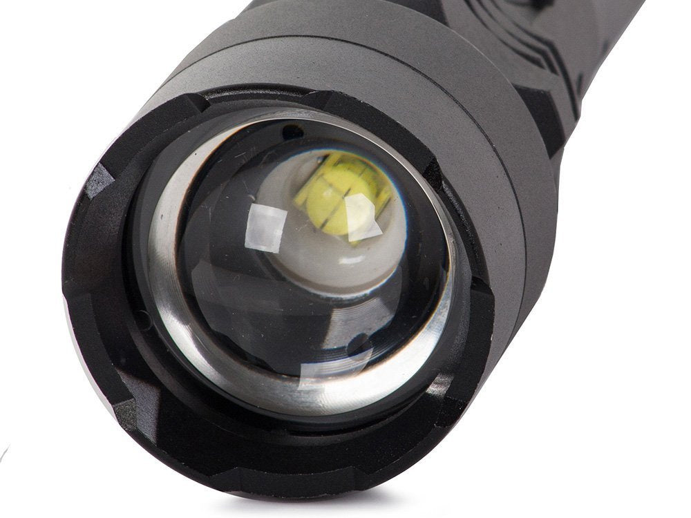 Bailong taktinis stiprus led žibintuvėlis xhp50 zoom usb