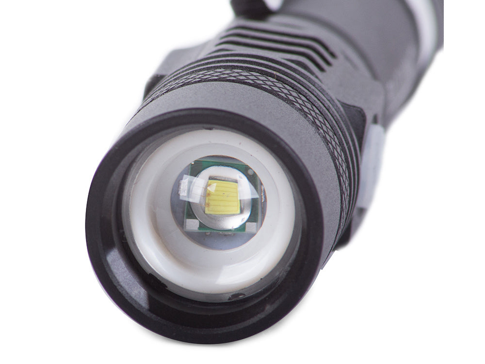Taktinis bailong vadovaujamas žibintuvėlis cree zoom xm-l t6