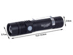 Taktinis bailong vadovaujamas žibintuvėlis cree zoom xm-l t6