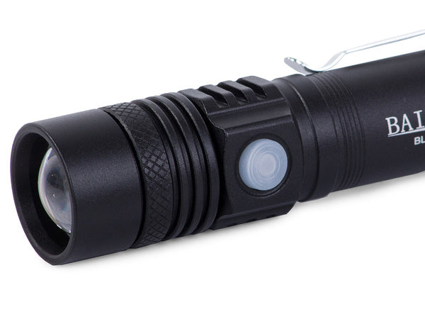 Taktinis bailong vadovaujamas žibintuvėlis cree zoom xm-l t6