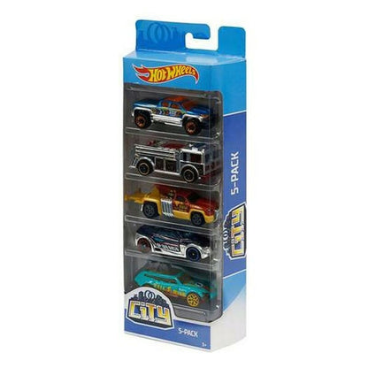 5 mašinėlių rinkinys Hot Wheels 1806 Spalvotas Oranžinė