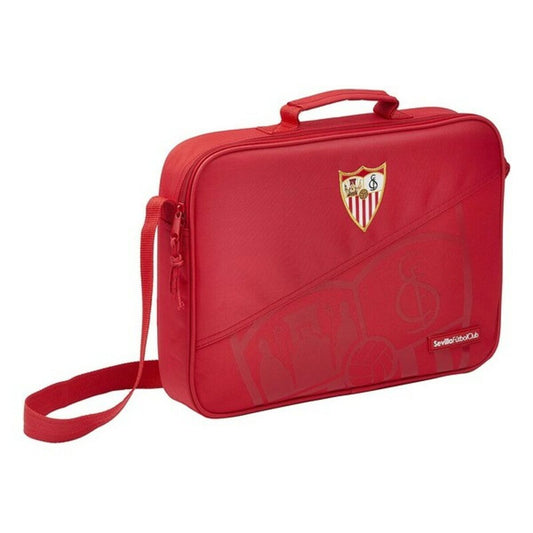 Mokyklinė kuprinė Sevilla Fútbol Club Raudona (38 x 28 x 6 cm)