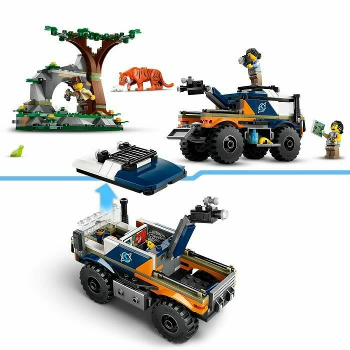 Statybos rinkinys Lego 60426 Jungle Explorer Off-Road Truck Spalvotas