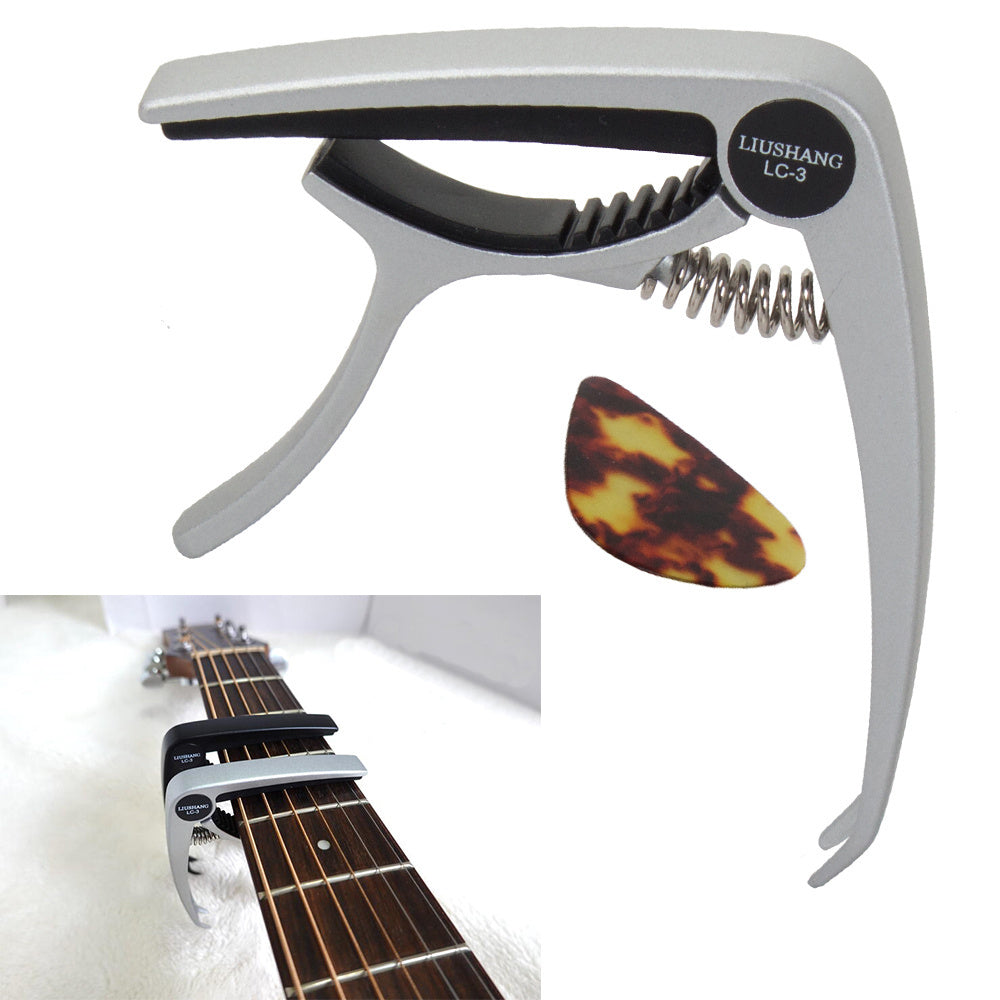 Klasikinės gitaros capodaster metalo + pick