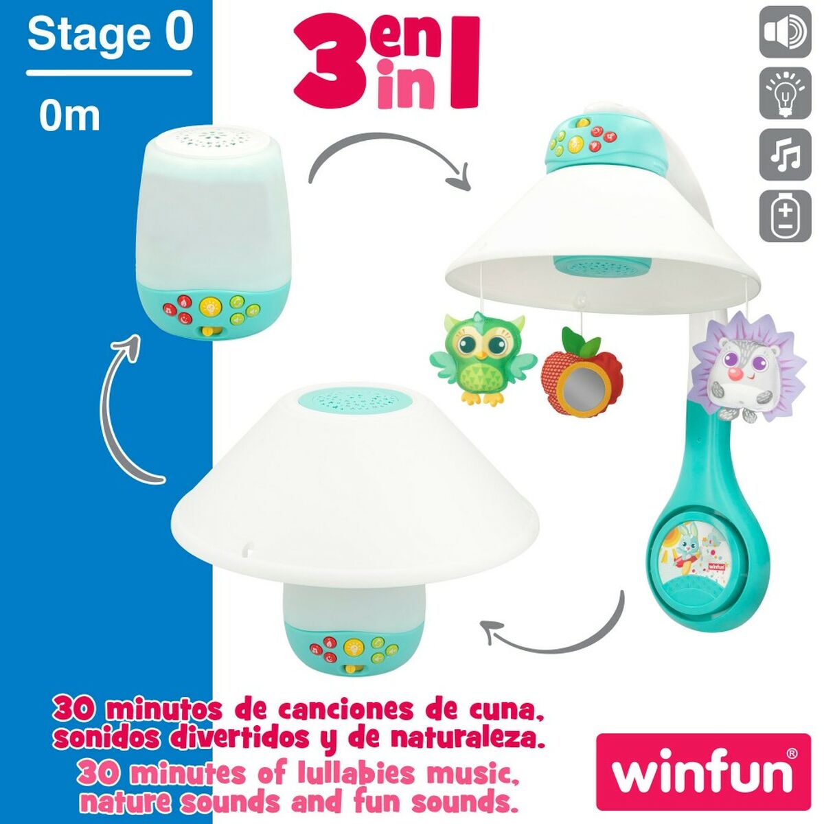 mobilus projektorius Winfun Plastmasinis 46 x 49 x 30 cm (2 vnt.)