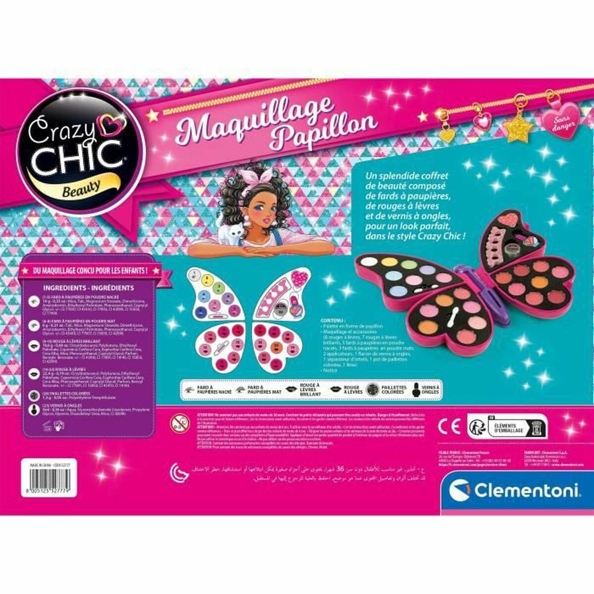 Krembriulė Baby Born Butterfly Makeup Spalvotas