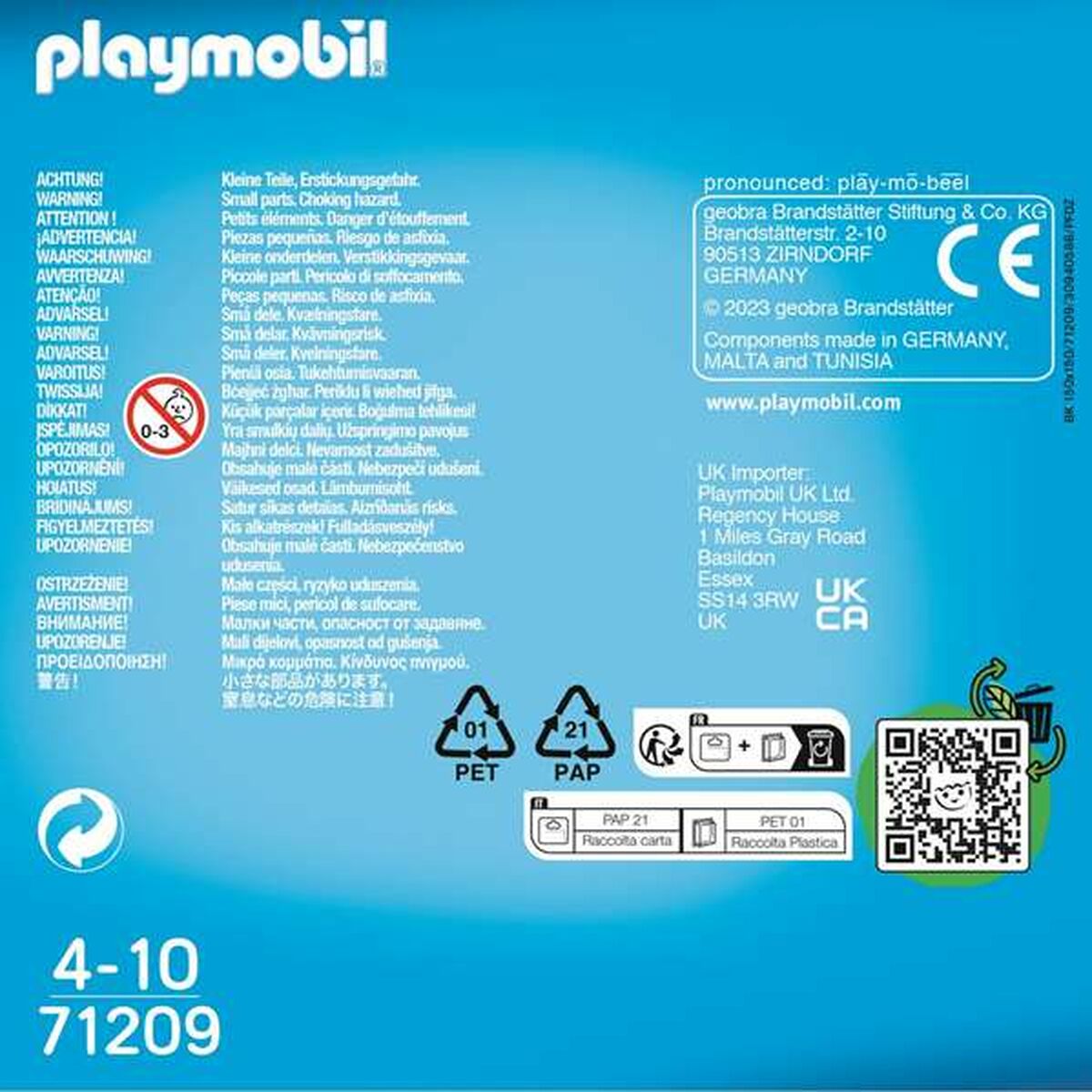 Playset Playmobil 71209 13 Dalys Ledo ritulio žaidėjas Duo