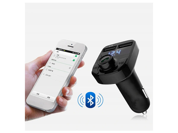 Transmitteris fm sd mp3 bluetooth įkroviklis 2xusb