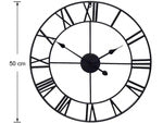 Rome retro vintage loft 3d sieninis laikrodis 50cm