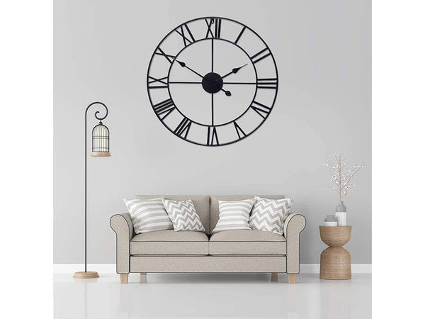 Rome retro vintage loft 3d sieninis laikrodis 50cm