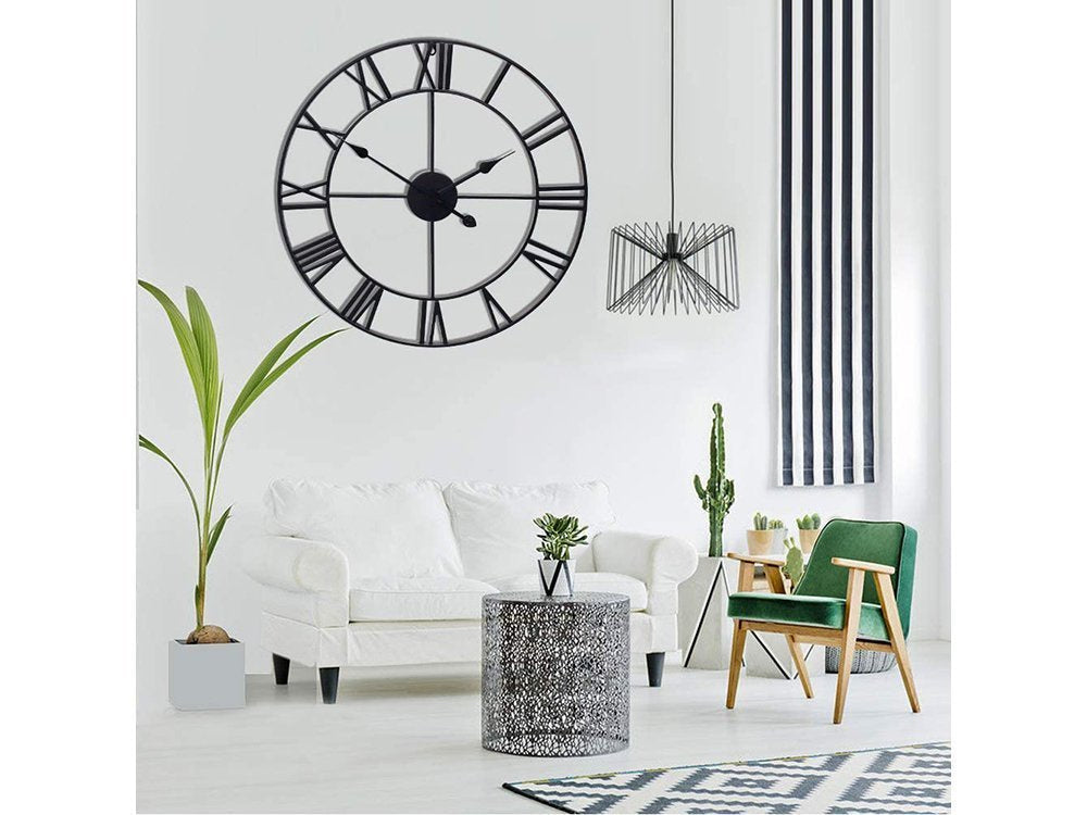 Rome retro vintage loft 3d sieninis laikrodis 50cm