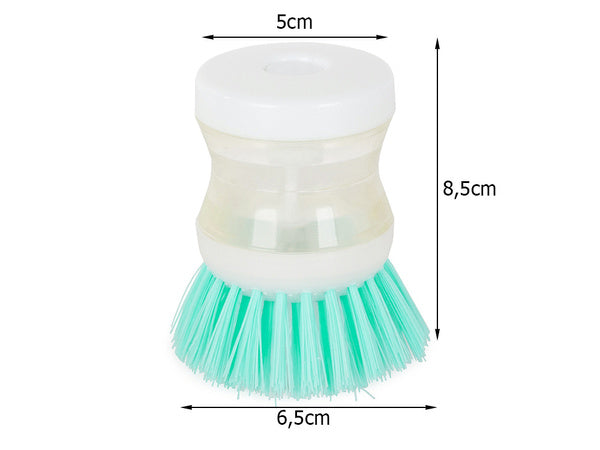 Šepetys virtuvės indaplovių skysčio dozatorius