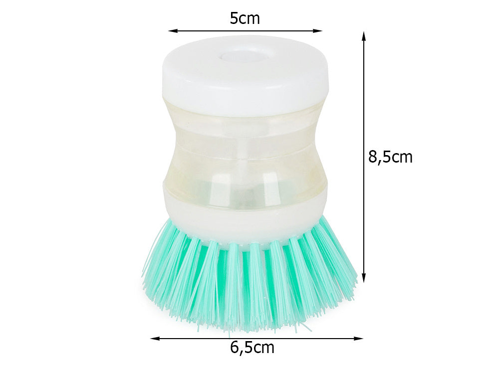 Šepetys virtuvės indaplovių skysčio dozatorius