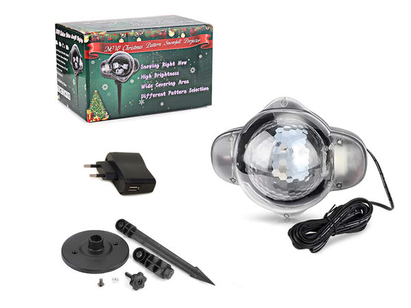 Kalėdų led disko kamuolys rgb projektorius