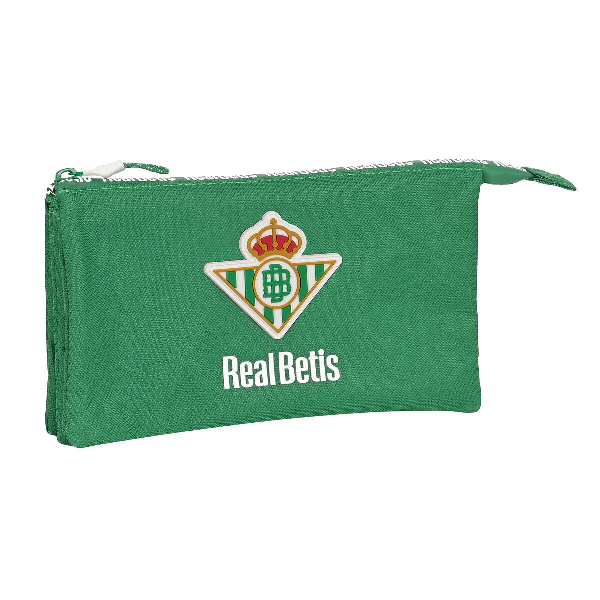 Dvigubas penalas Real Betis Balompié Žalia 22 x 12 x 3 cm