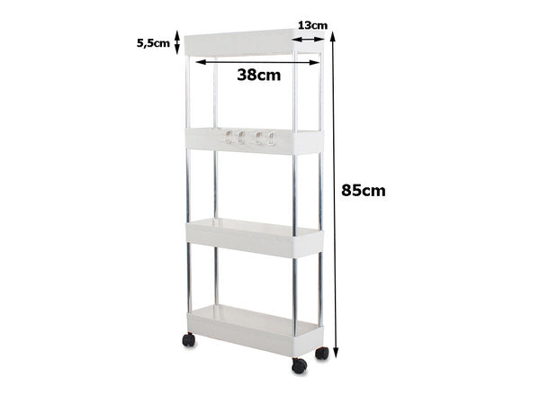 Vonios lentyna virtuvės spintelė ant ratukų knygų spinta