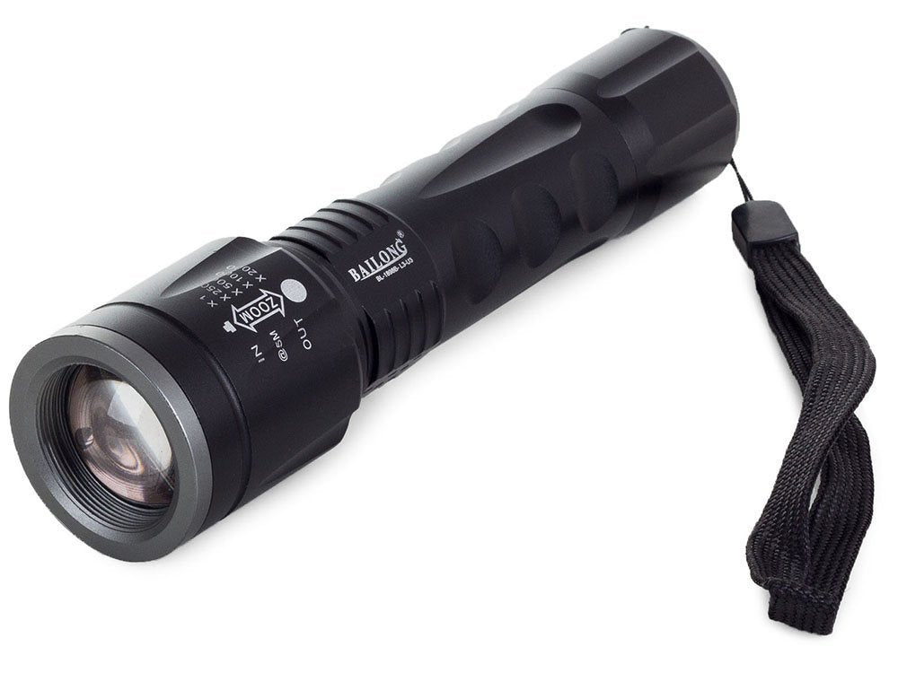 Bailong taktinis vadovaujama žibintuvėlis cree zoom xm-l3 u3