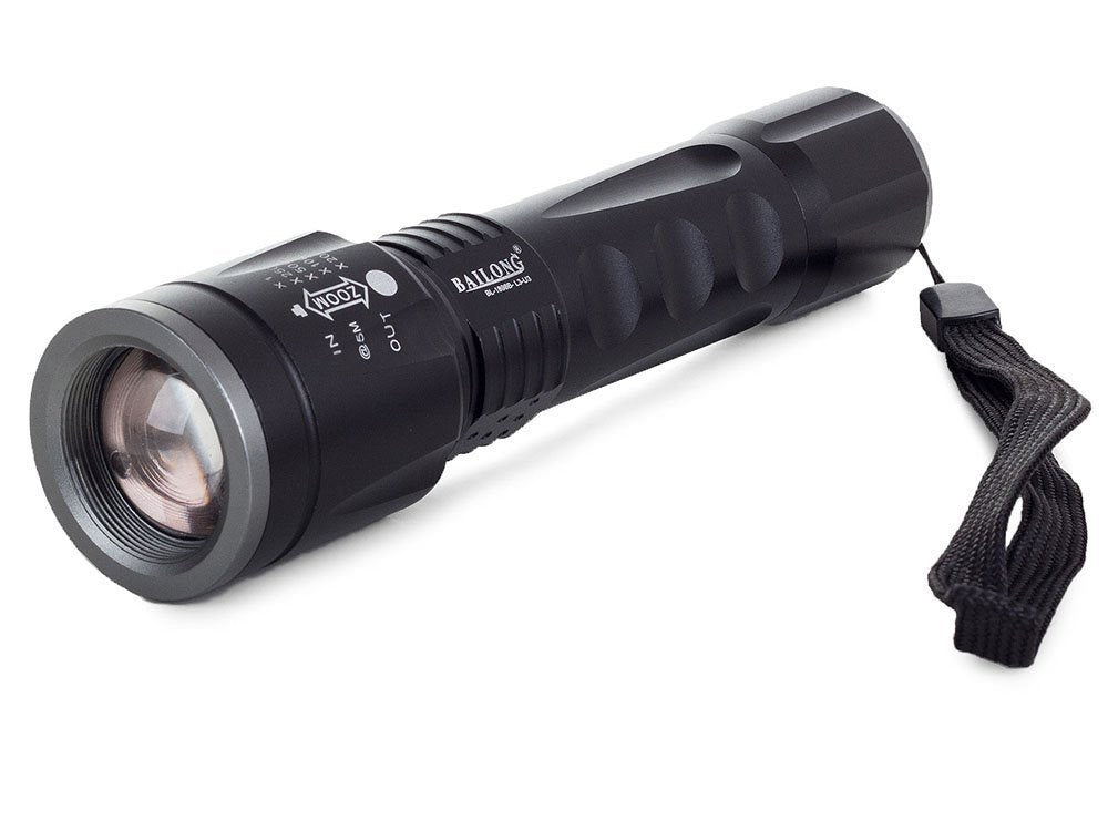 Bailong taktinis vadovaujama žibintuvėlis cree zoom xm-l3 u3