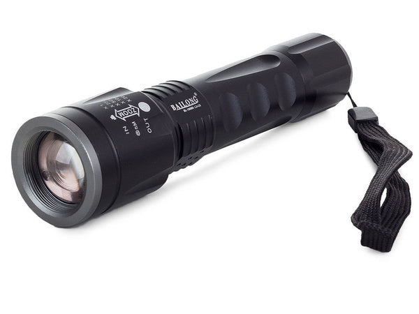 Bailong taktinis vadovaujama žibintuvėlis cree zoom xm-l3 u3