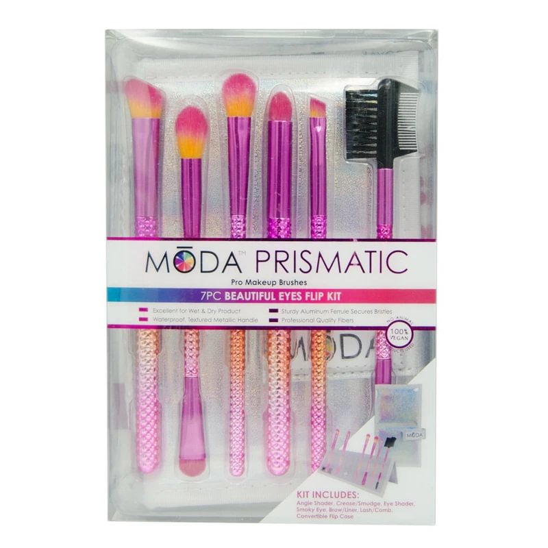 Royal & Langnickel Moda Prismatic Beautiful Eyes Flip Brush Set 7’s