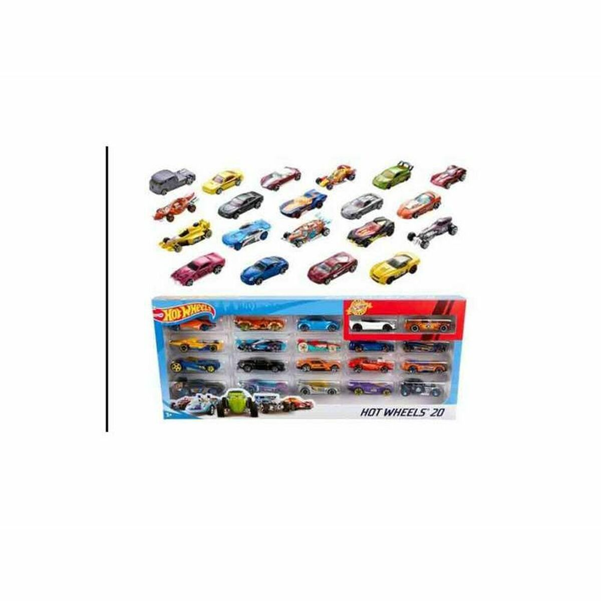 Transporto priemonių žaidimo rinkinys Hot Wheels H7045 (20 vnt.)