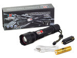 Taktinis žibintuvėlis bailong cree led usb xml-l t6