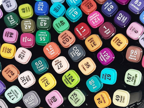 Alkoholo markeriai touch kit 40vnt packet etui