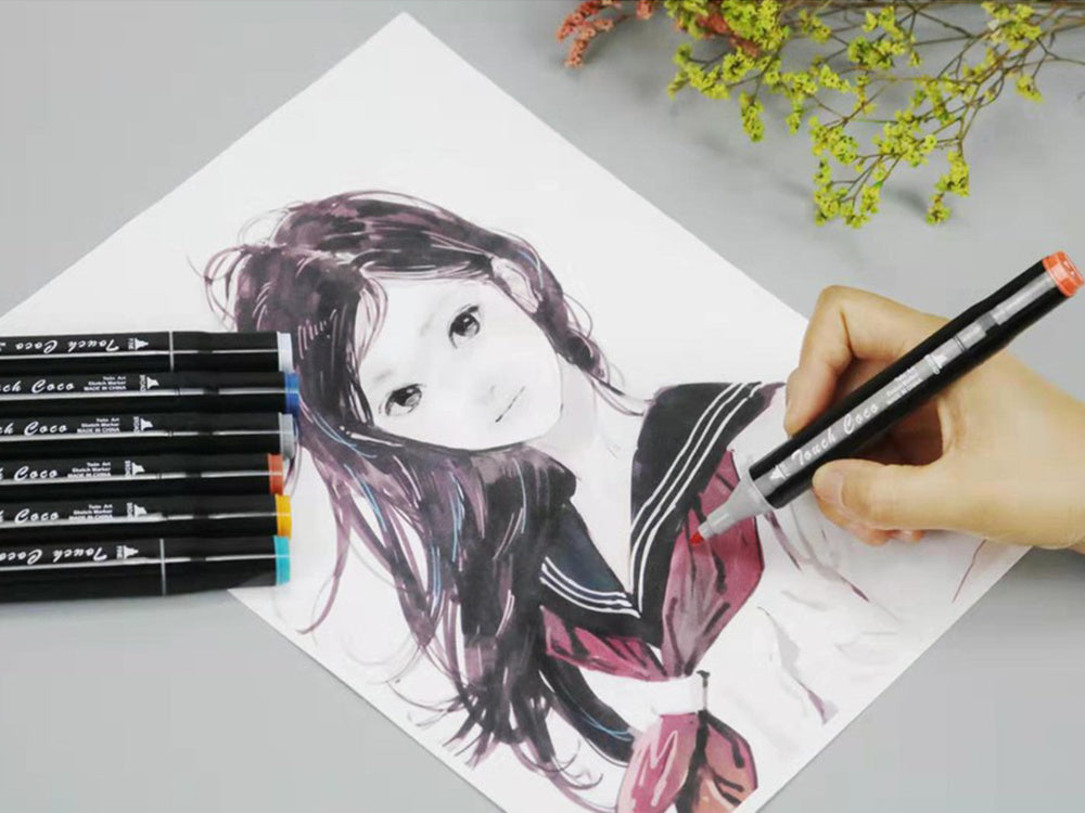 Alkoholo markeriai touch kit 40vnt packet etui