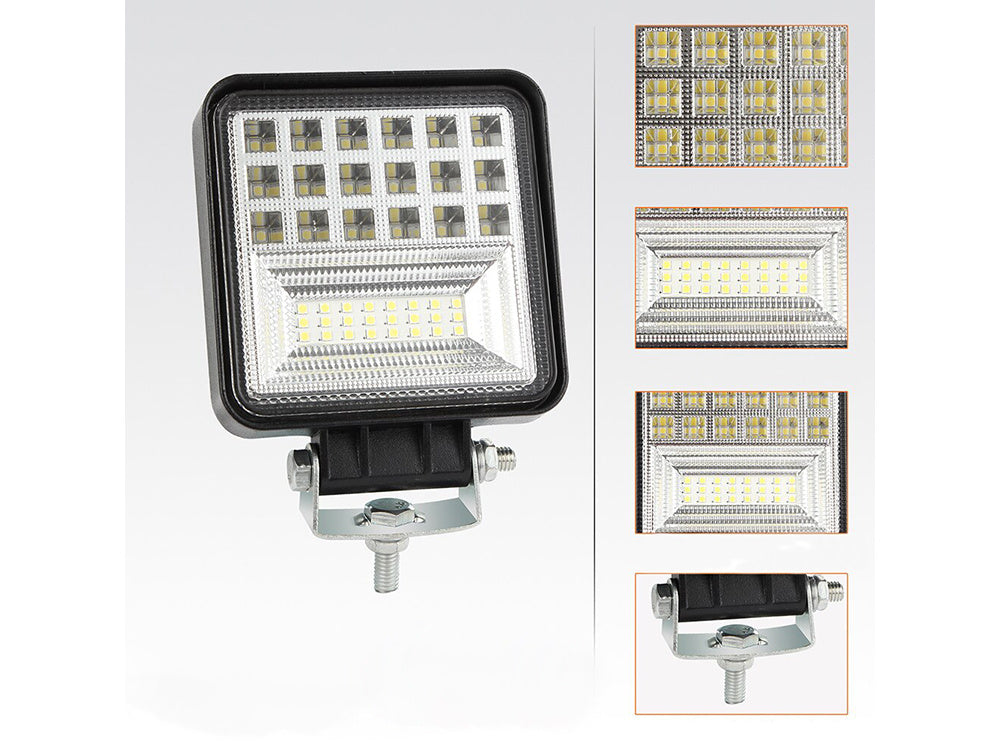 Darbo lempa 42 vadovaujama halogeno 126w 12v-24v cree