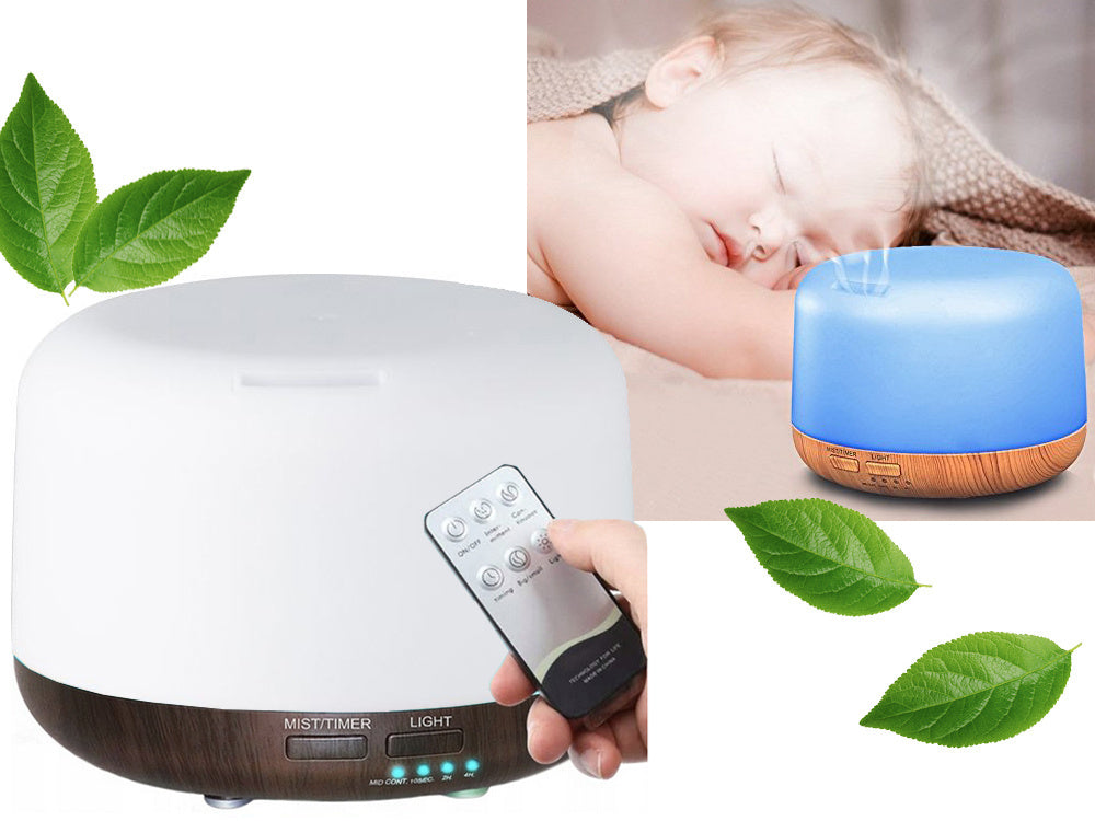 Drėkintuvas difuzorius aromaterapijos nuotolinio valdymo pultas rgb