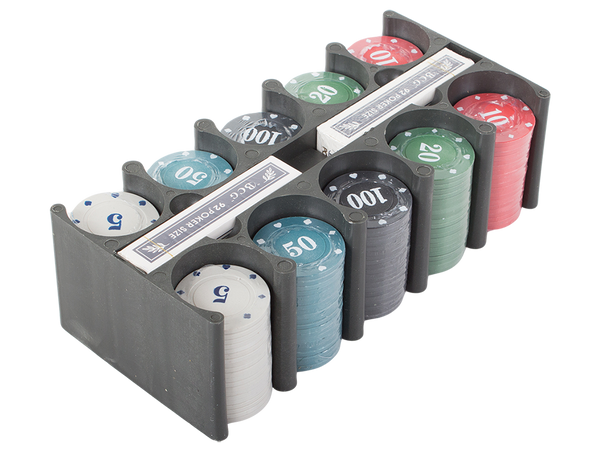 Texas pokerio rinkinys žetonų 200 vnt. Kortų kilimėlis