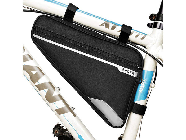 Dviračio krepšys po rėmu