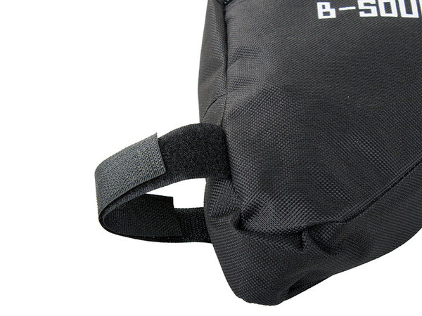 Dviračio krepšys po rėmu