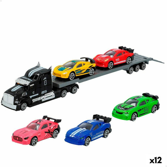 Sunkvežimių vežimėlis ir automobiliai Speed & Go 28 x 5 x 4,5 cm (12 vnt.)