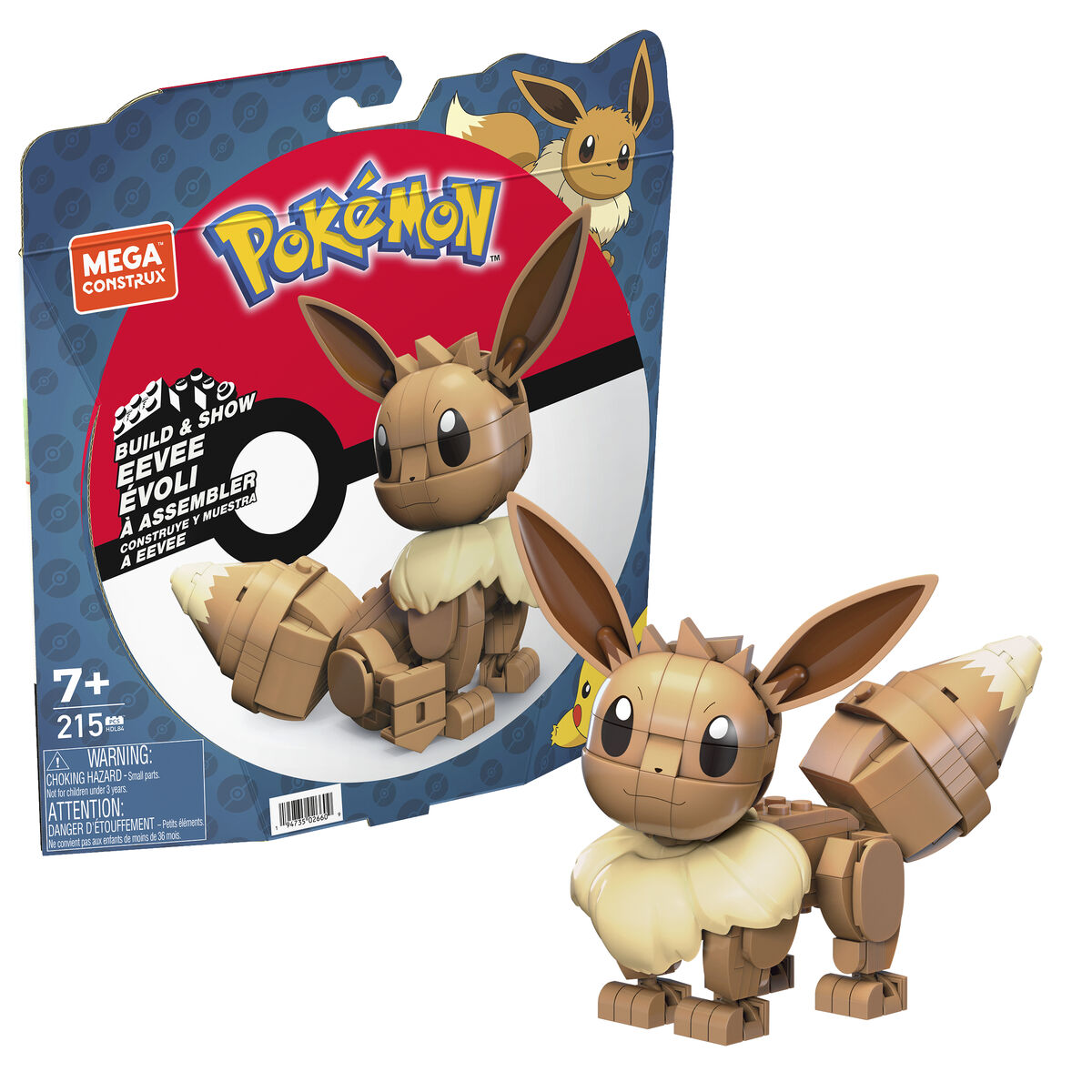 Sujungiama dalis Mega Construx  Eevee Medium + 7 metų 215 Dalys