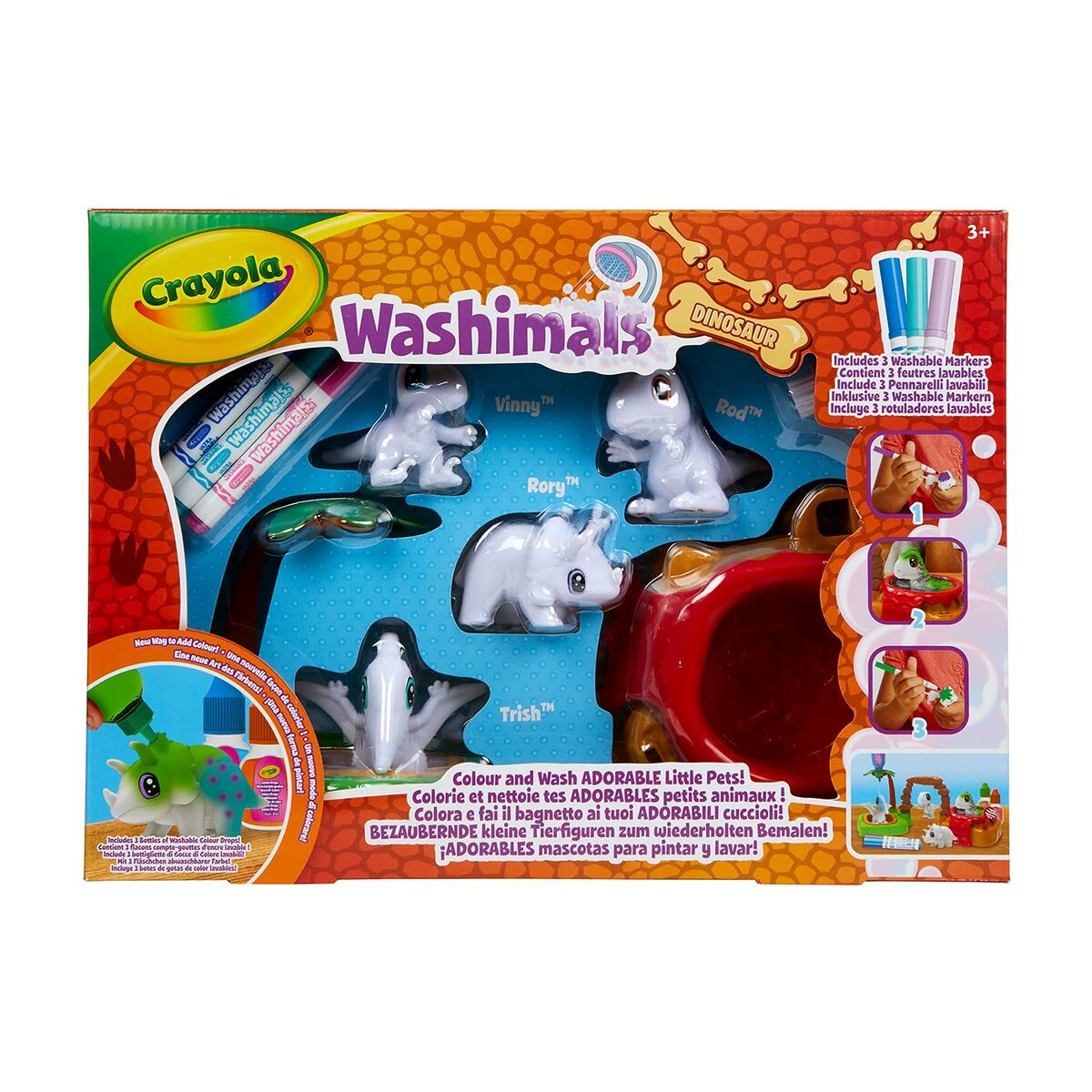 Playset Washimals Dinos Set Jurásico Crayola Washimals Dinosaurs Amatų žaidimas