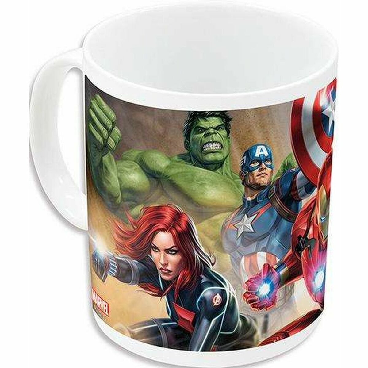 Puodelis The Avengers Infinity Balta Keramikinis Raudona (350 ml)