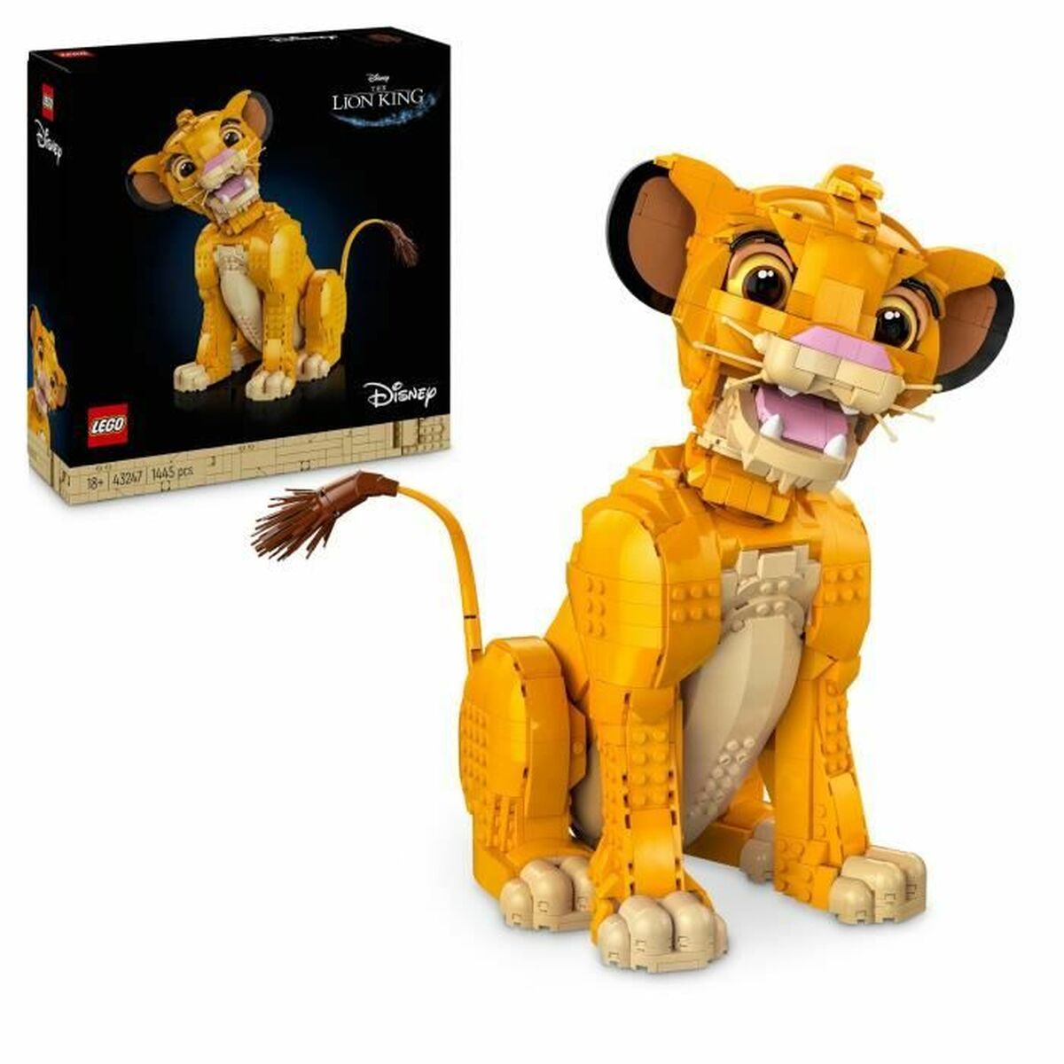 Statybos rinkinys Lego Disney Classic 43247 Simba, the Young Lion King Spalvotas 1445 Dalys