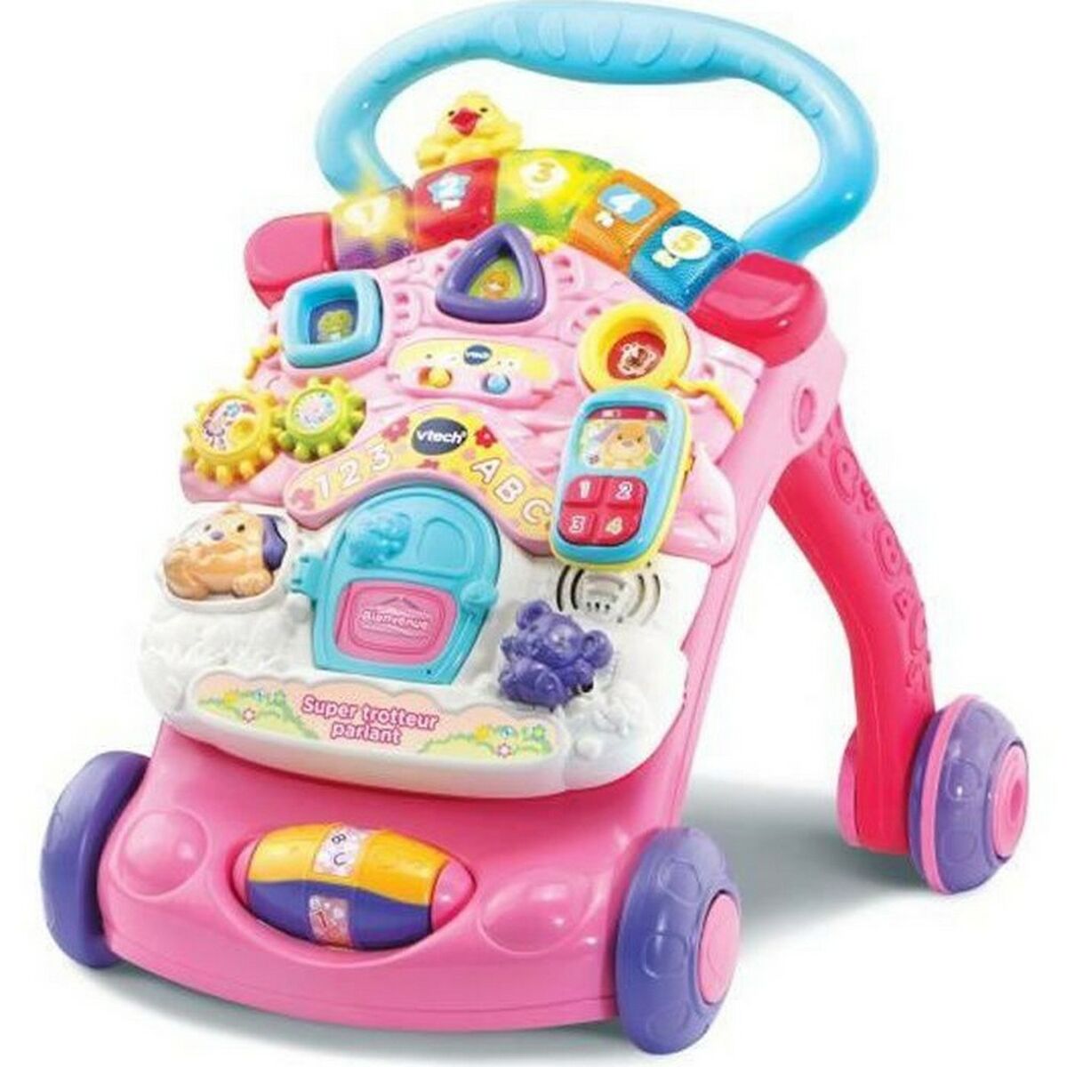 Triratis Vtech Super Trotteur Parlant 2 En 1 Rose Rožinė