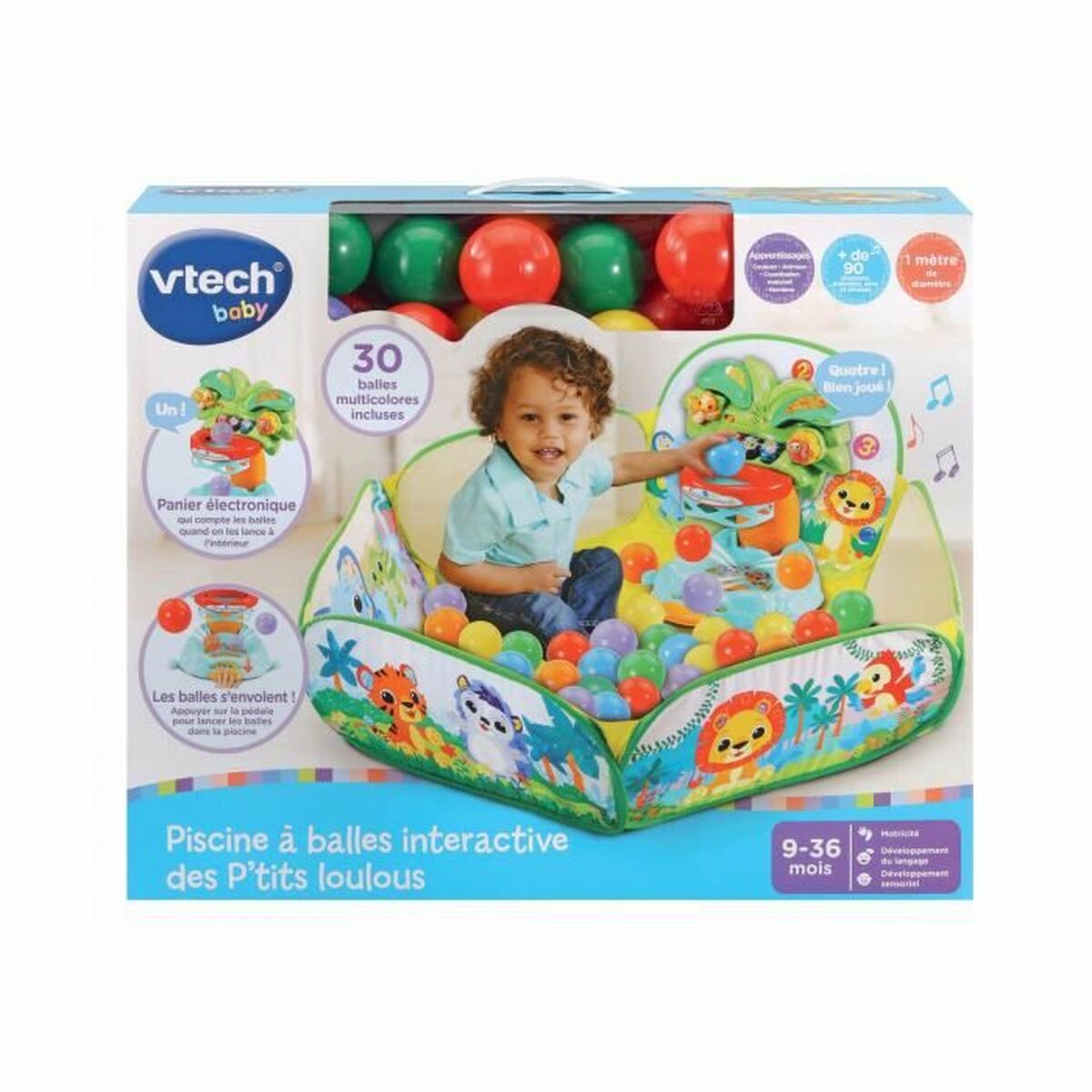 Kamuolių baseinas Vtech Baby P'tits Loulous Interactive Ball Pool (FR)