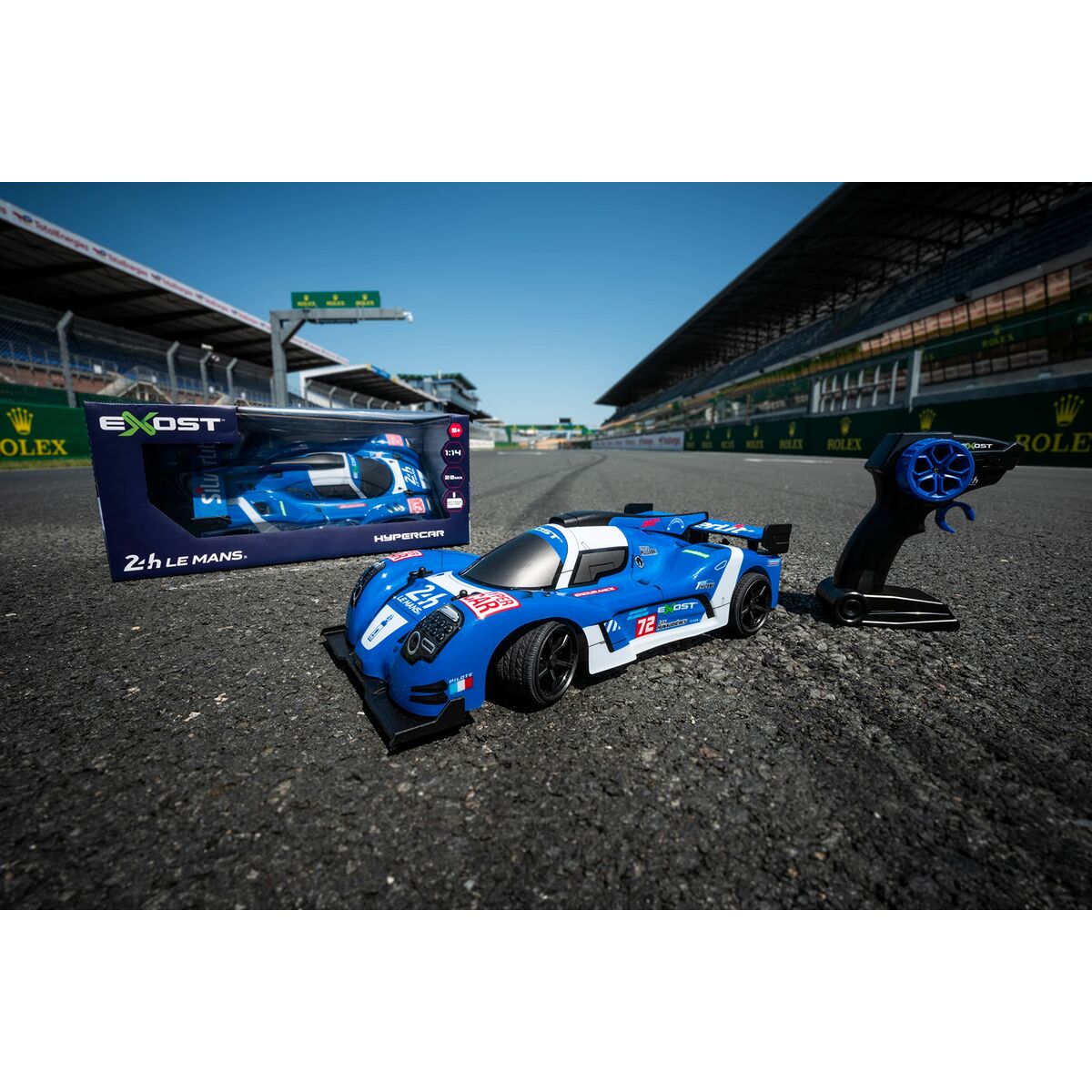 Nuotoliniu būdu valdomas automobilis Exost 24h Le Mans 1:14 Mėlyna