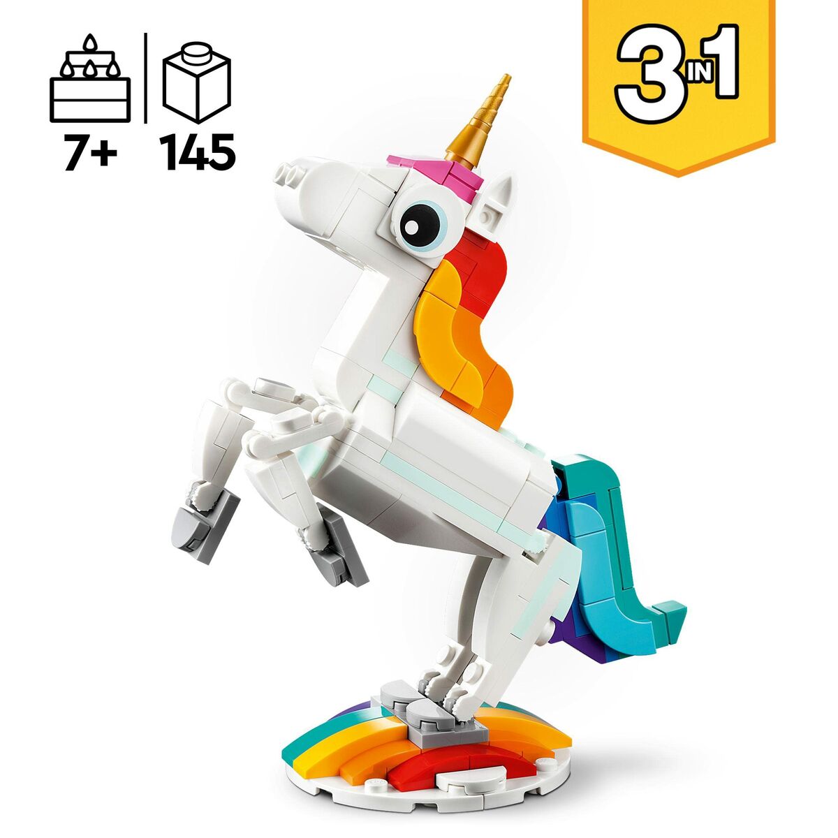 Statybos rinkinys Lego Creator Magic Unicorn 31140 3 viename 145 Dalys