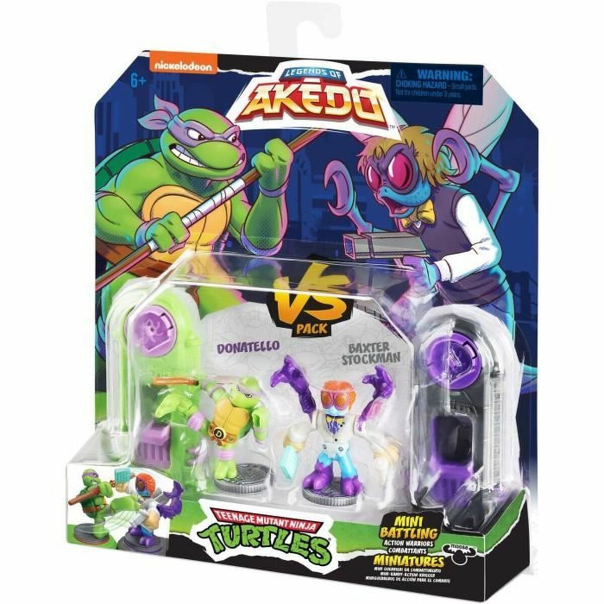 Figūrėlės Teenage Mutant Ninja Turtles Legends of Akedo: Donatello vs Baxter Stockman