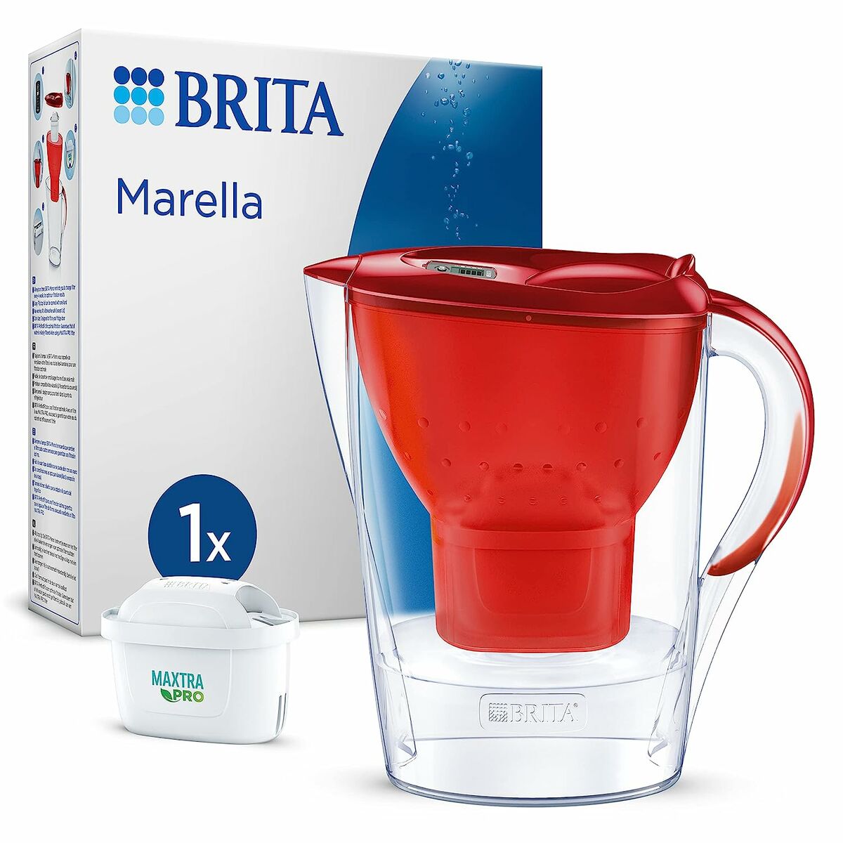 Puodelis-filtras Brita Marella Raudona 2,4 L