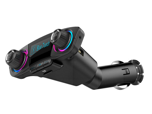 Fm siųstuvas bluetooth usb 5.0 daugiafunkcinis 8in1