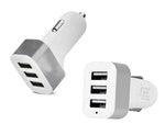 Automobilių automobilių įkroviklis cigarečių žiebtuvėlio lizdams 3xusb