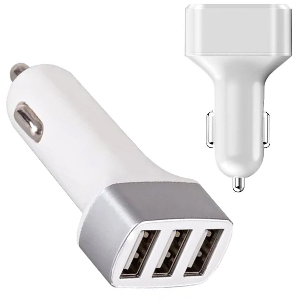 Automobilių automobilių įkroviklis cigarečių žiebtuvėlio lizdams 3xusb