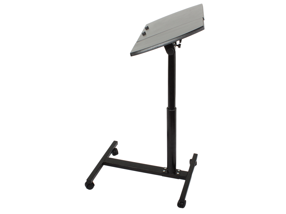 Nešiojamojo kompiuterio stalas ant ratukų reguliuojamas stalas